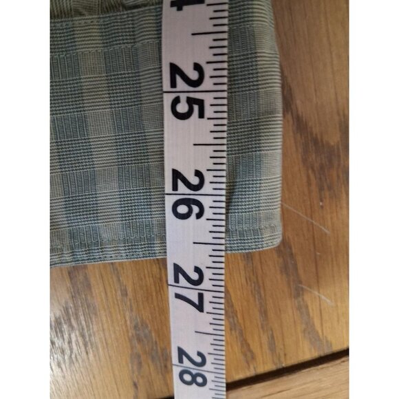 L.L. Bean Mens XXL Green Stripe Button-Up Shirt 100% Cotton Casual Long Sleeve - Picture 4 of 6